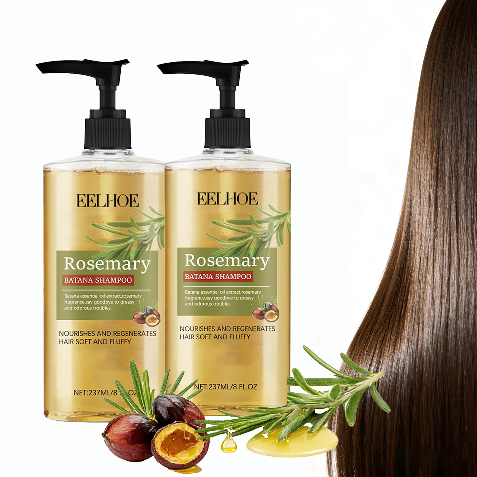 Men'S Grooming Oil - Batana Shampoo de Óleo Essencial de