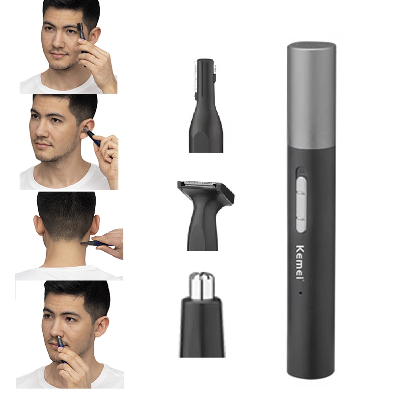 Grooming Men'S Eyebrows - Aparador de Pelos Kemei Pro Recarregável: