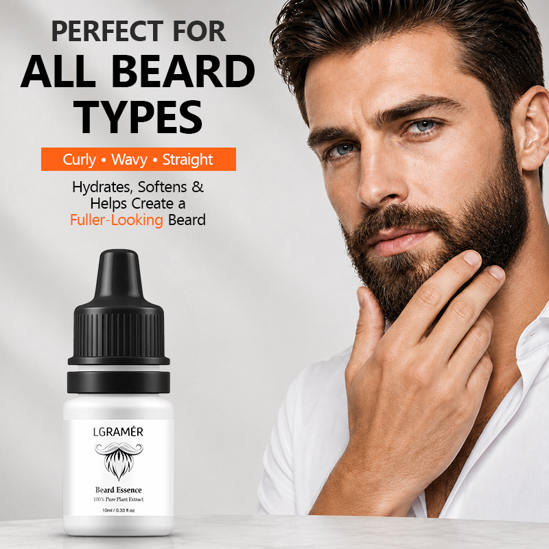 Men'S Grooming Oil - Sérum para Crescimento de Barba Masculina,