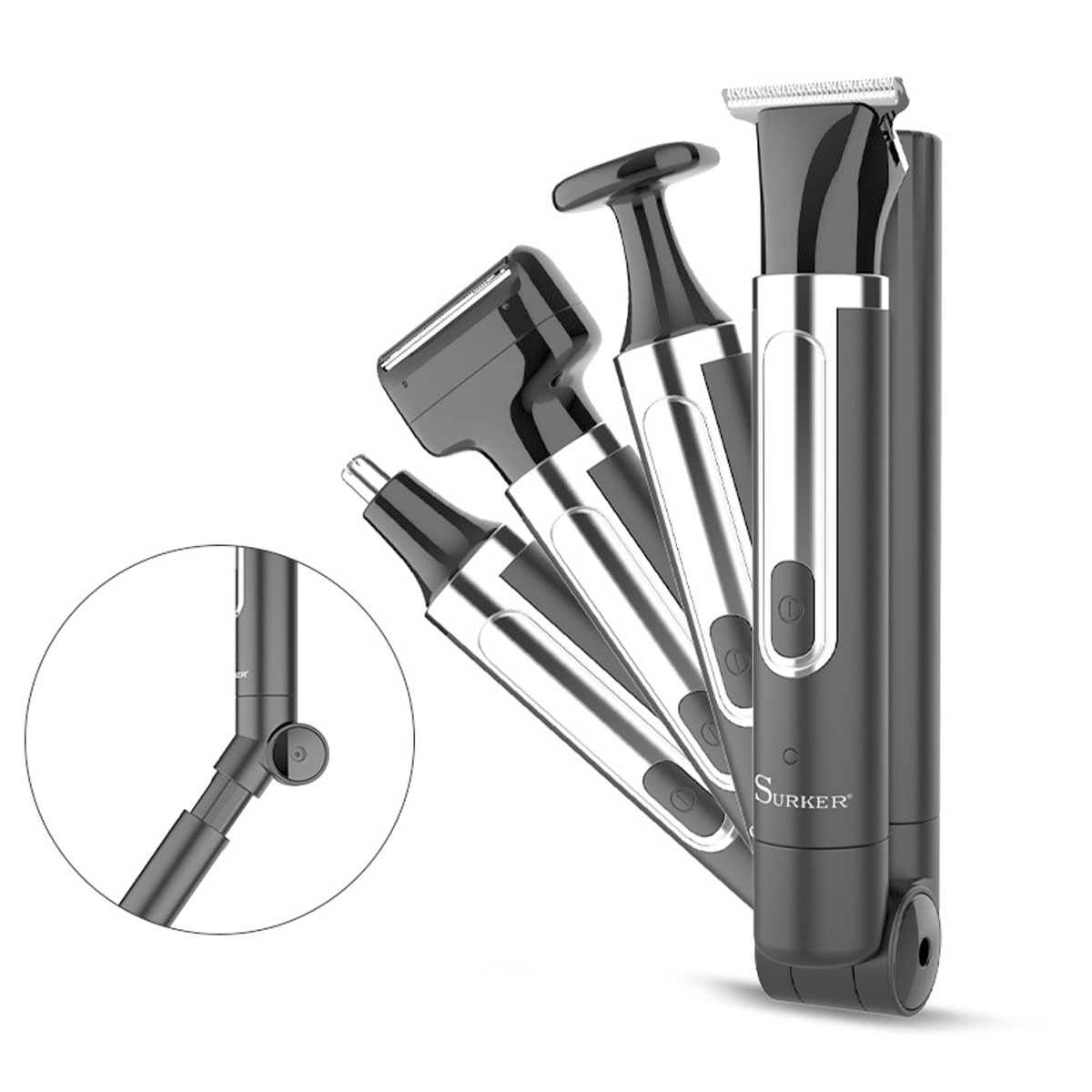 Men Grooming Full Body - Surker 4 em 1 barbeador para