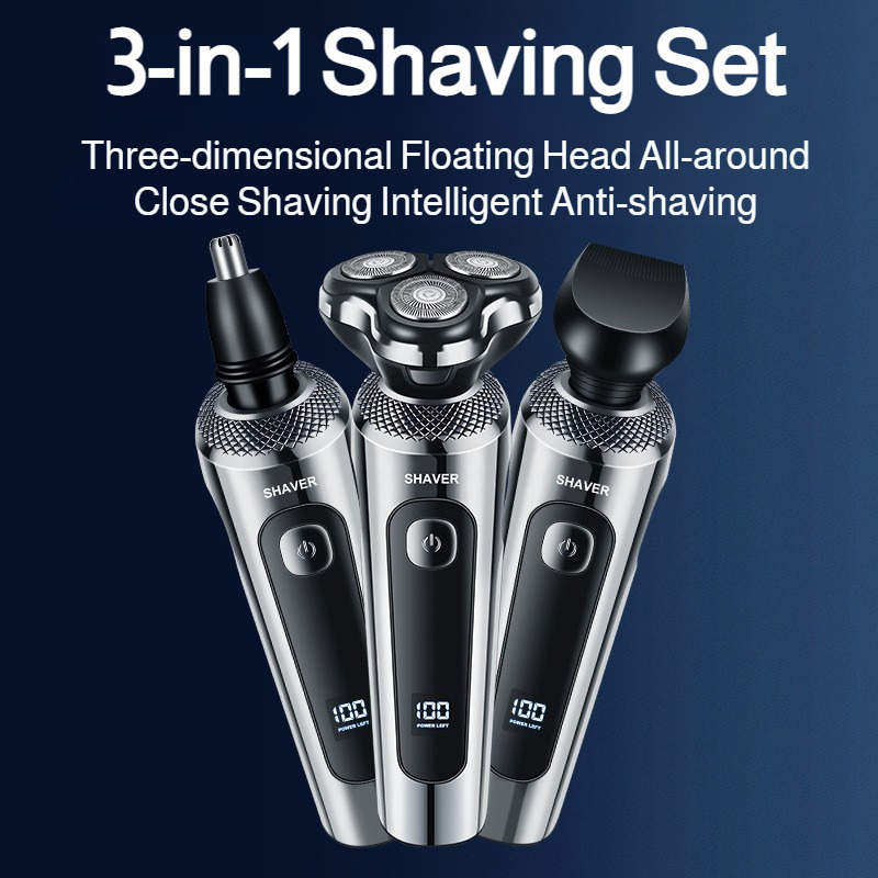 Men Grooming Full Body - Barbeador elétrico com display digital inteligente,