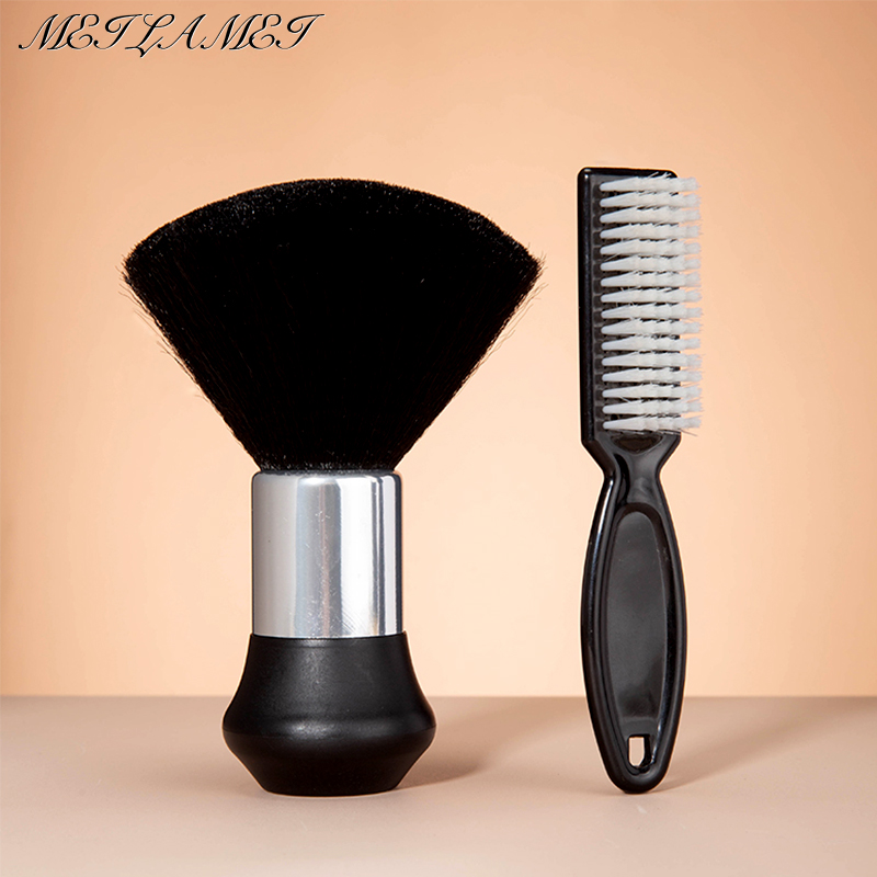 Shaving Brush Set - Cabeleireiro escova macia preto cabeleireiro varrendo