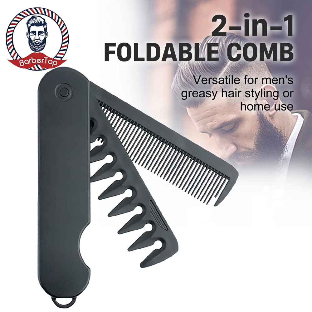 Pente de bolso dobrável de plá - Men'S Grooming Oil avaliação e preço