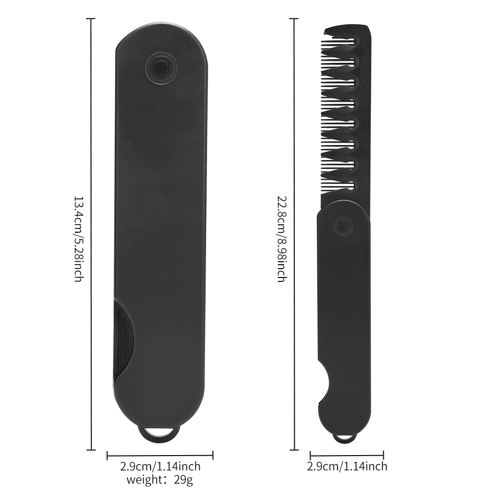 Pente de bolso dobrável de plá - Men'S Grooming Oil avaliação e preço