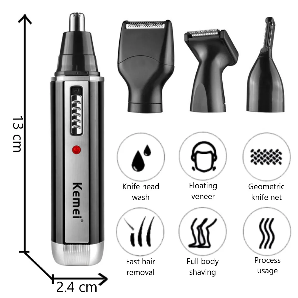 Kemei 4 em 1 aparador para hom - Grooming Men'S Eyebrows avaliação e preço
