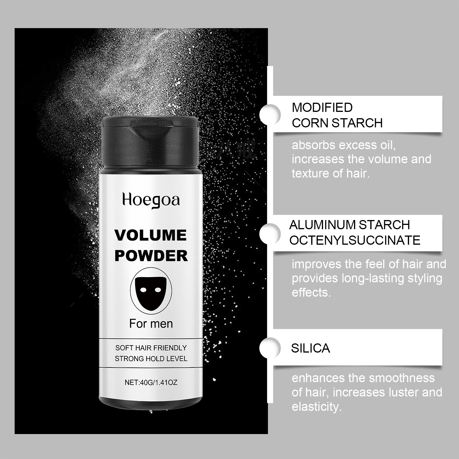 Pó de cabelo volumizador de lo - Men'S Grooming Oil avaliação e preço