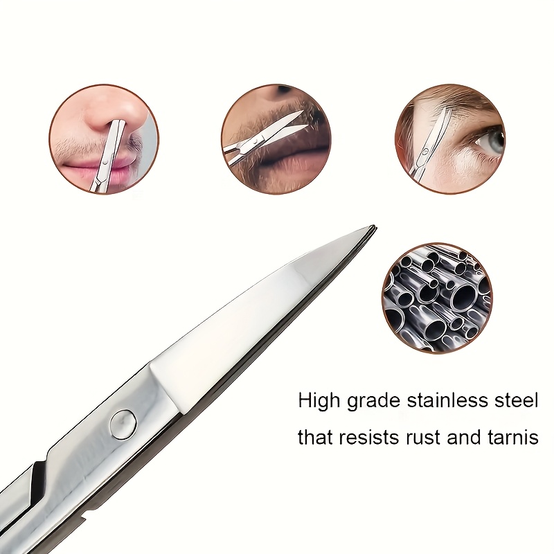 Kit de Tesouras Curvas para Ap - Grooming Men'S Eyebrows avaliação e preço